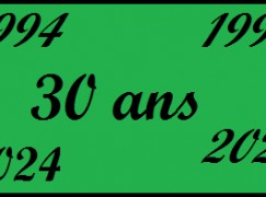 Nous fêtons nos 30 ans !